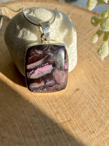 High Quality Sugilite and Silver Pendant