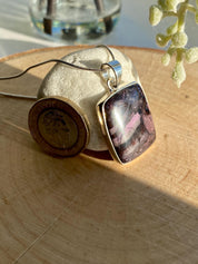 High Quality Sugilite and Silver Pendant
