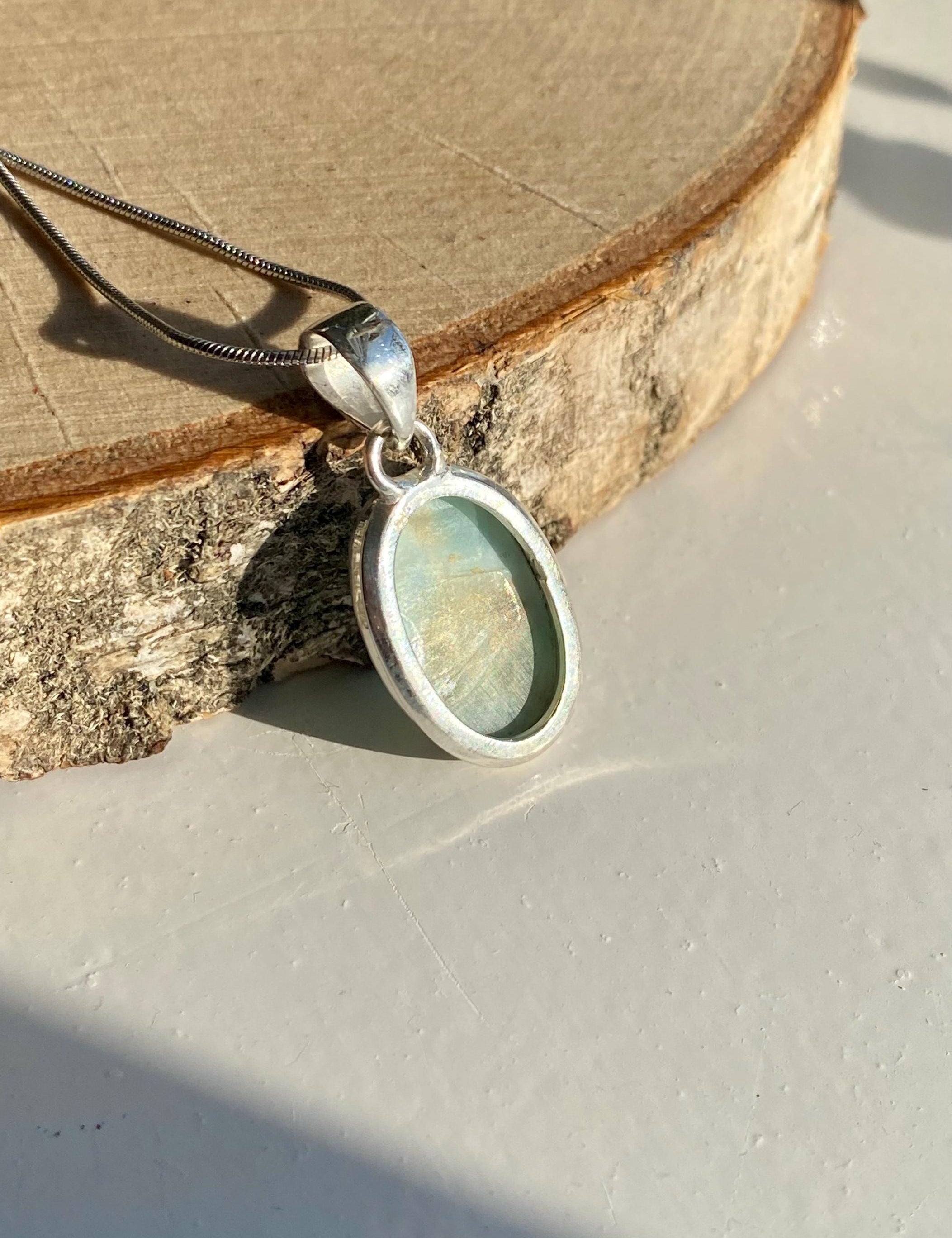 Dominican Larimar Sterling Silver Pendant