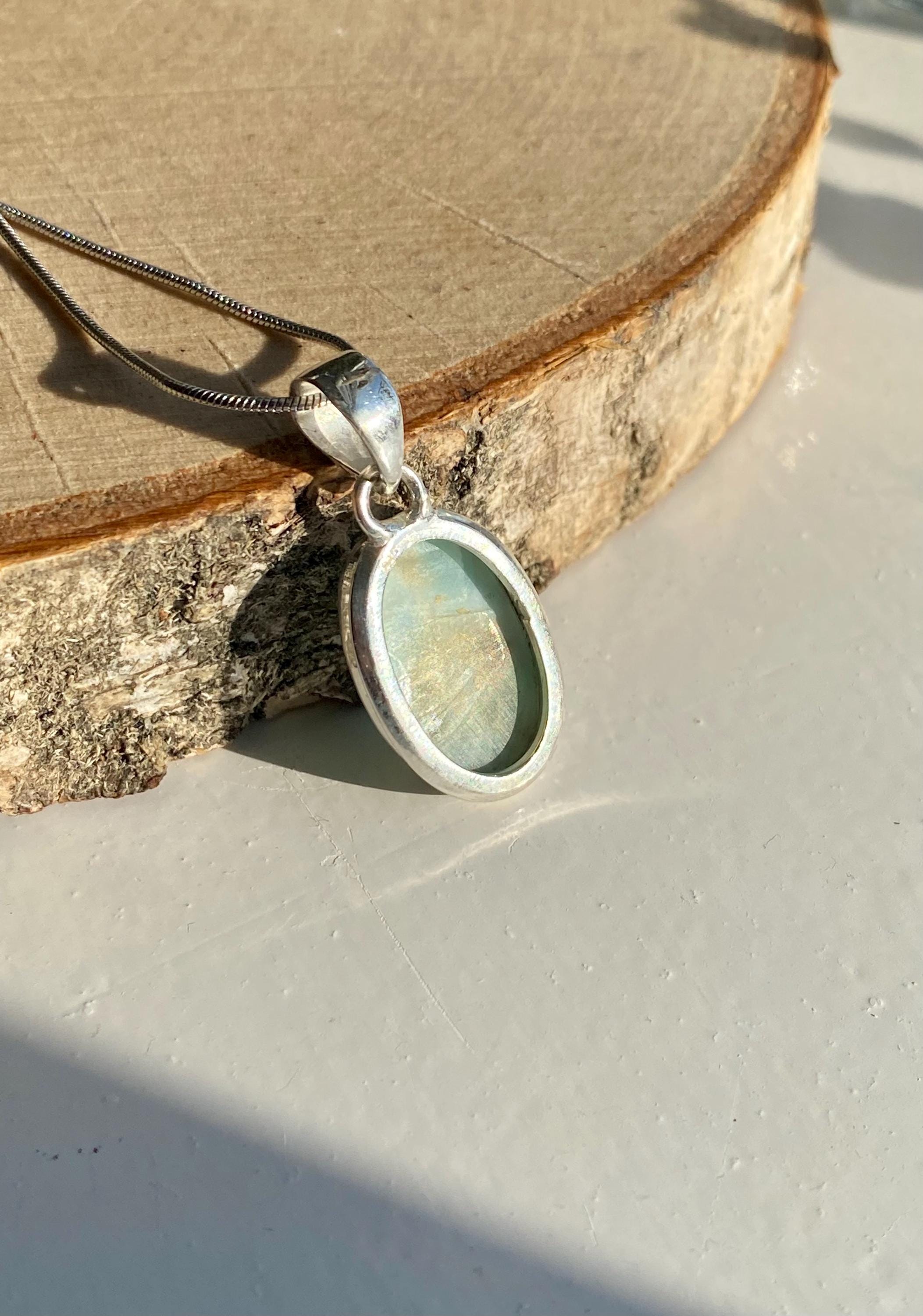 Dominican Larimar Sterling Silver Pendant