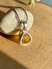 Teardrop Citrine 925 Sterling Silver Pendant