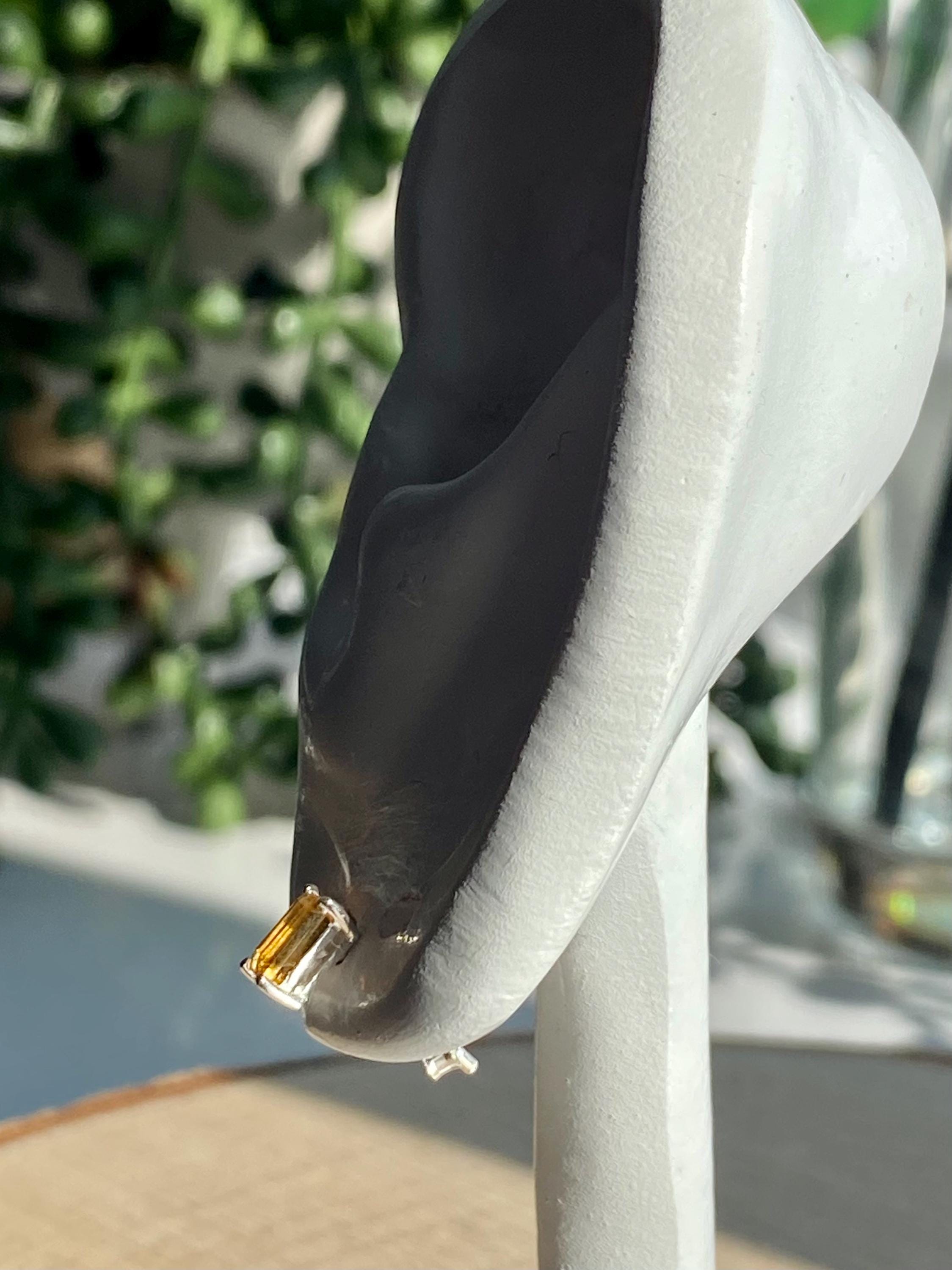 Natural Citrine Sterling Silver Studs