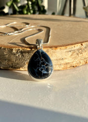 Pietersite Sterling Silver Teardrop Pendant