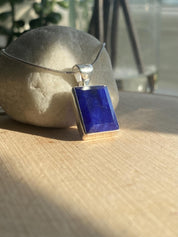 Sapphire Sterling Silver Pendant