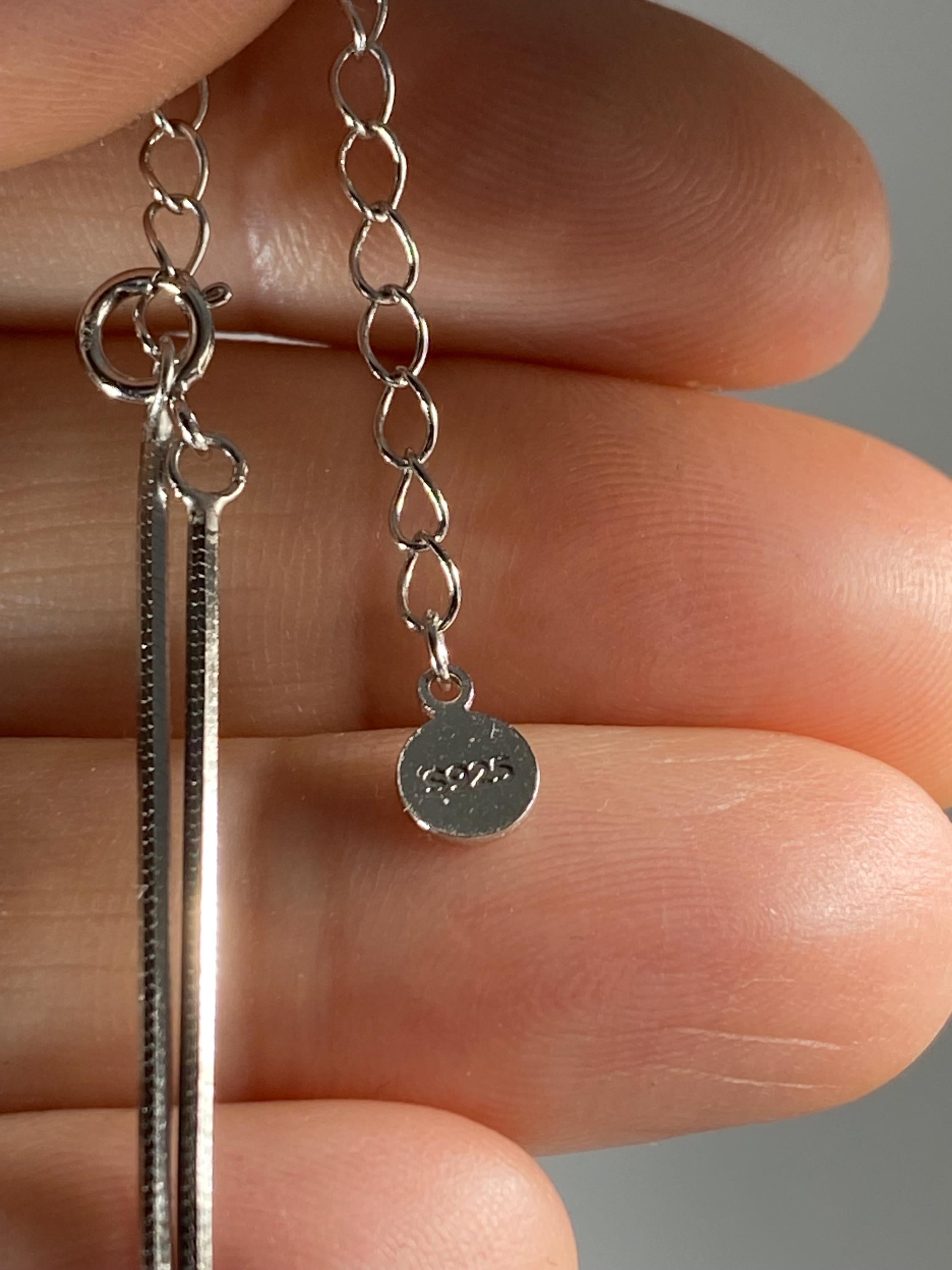 Sapphire Sterling Silver Pendant