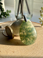 Moss Agate Silver Pendant