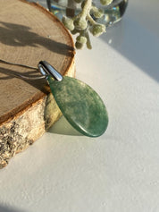 Moss Agate Silver Pendant