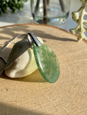 Moss Agate Silver Pendant