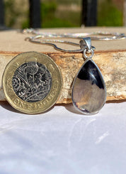 Blue John Sterling Silver Pendant