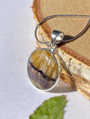 Blue John Sterling Silver Pendant