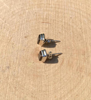 Natural Ammolite Sterling Silver Stud Earrings