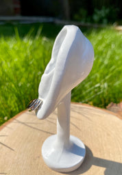 Natural Ammolite Sterling Silver Stud Earrings