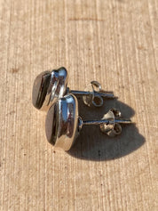 Natural Ammolite Sterling Silver Stud Earrings