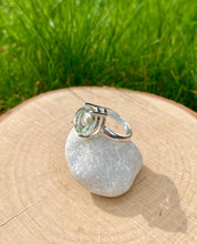 Green Amethyst Prasiolite Sterling Silver Ring