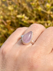 Natural Kunzite Sterling Silver ring