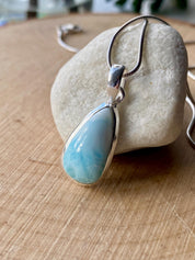 Dominican Larimar Sterling Silver Pendant