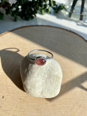 Purple Tourmaline Sterling Silver Oval Ring