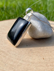 Hematite and Silver Pendant Including the Chain (M0523)