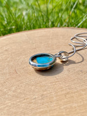 Spiny Oyster Arizona Turquoise Sterling Silver Pendant