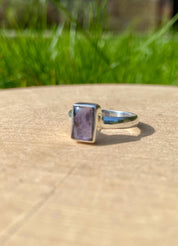 Natural Iolite, Lolite Sterling Silver Ring