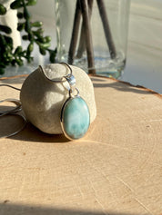 Dominican Larimar Sterling Silver Pendant