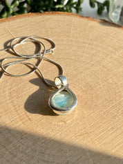 Dominican Larimar Sterling Silver Pendant