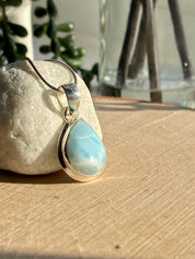 Dominican Larimar Sterling Silver Pendant