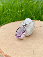 Purple Amethyst Sterling Silver Pendant