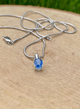 Blue Kyanite Sterling Silver Pendant