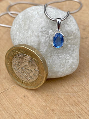 Blue Kyanite Sterling Silver Pendant