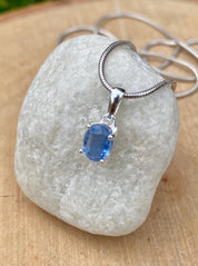 Blue Kyanite Sterling Silver Pendant
