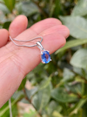 Blue Kyanite Sterling Silver Pendant