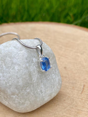 Blue Kyanite Sterling Silver Pendant