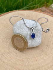 Blue Kyanite Sterling Silver Pendant