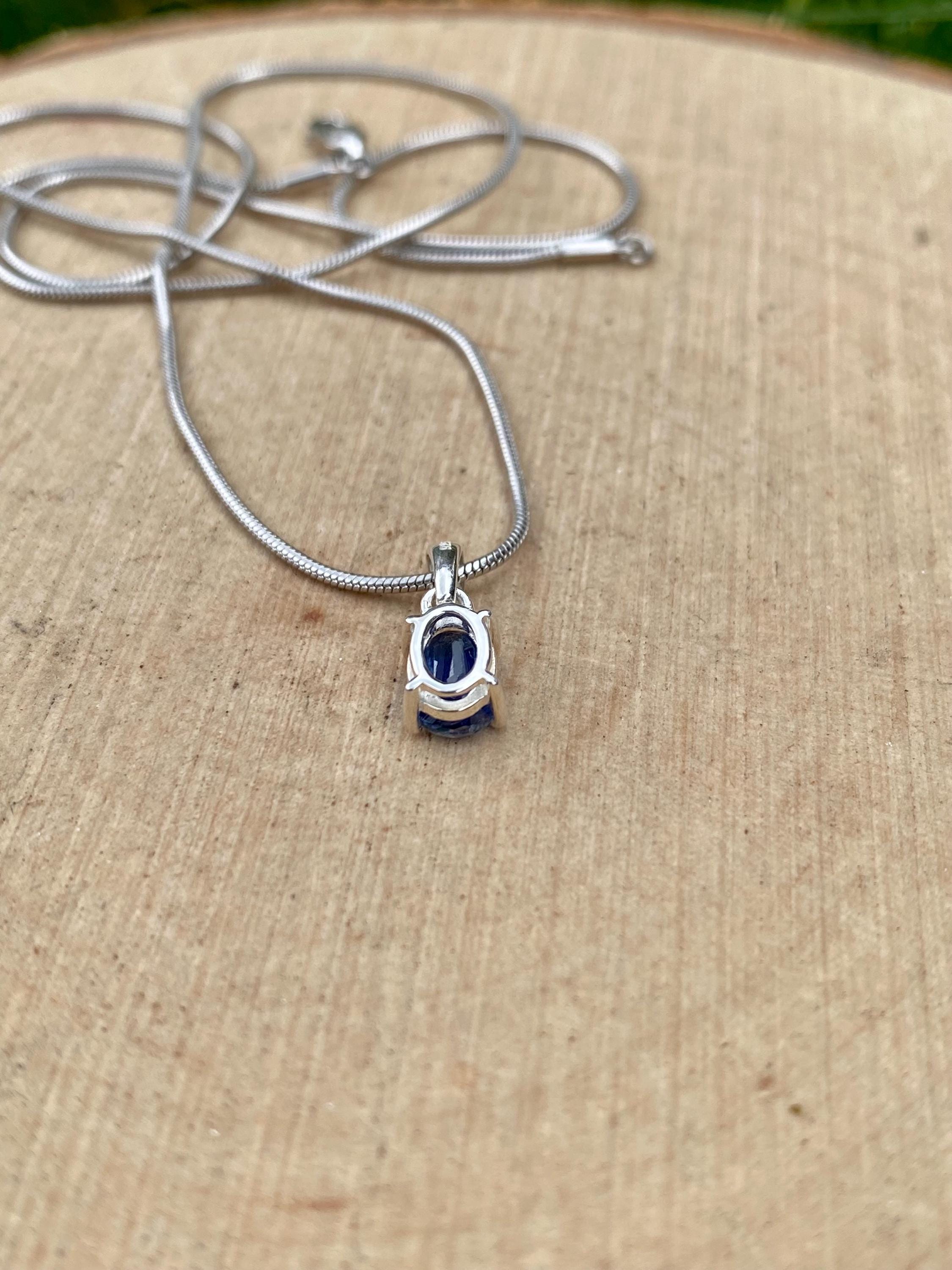Blue Kyanite Sterling Silver Pendant