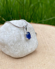 Blue Kyanite Sterling Silver Pendant