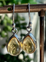 Citrine and Sterling Silver Dangle Earrings