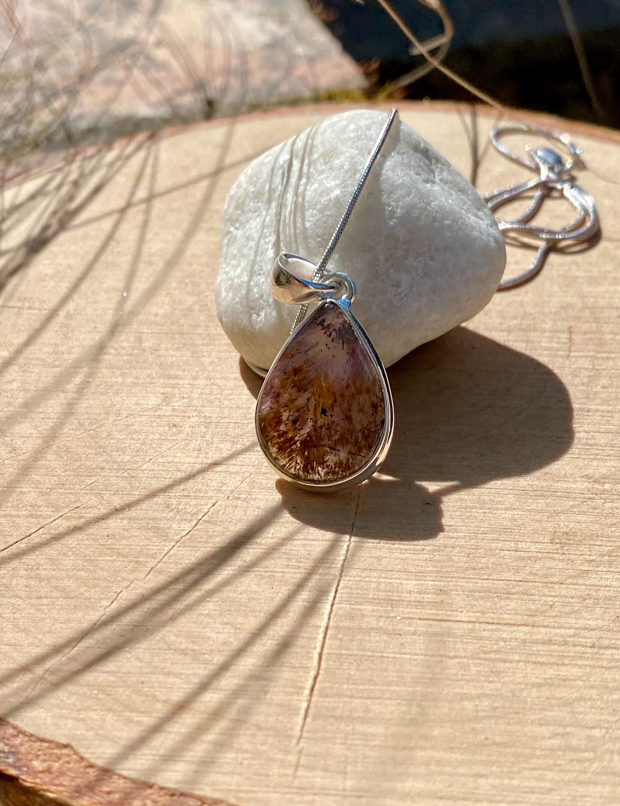 High Quality Cocaxinite in Purple Amethyst and Silver Pendant(UV1952)