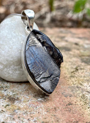 Shungite Sterling Silver Pendant (UV2197)
