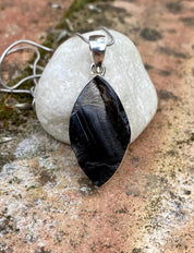 Shungite Sterling Silver Pendant (UV2197)