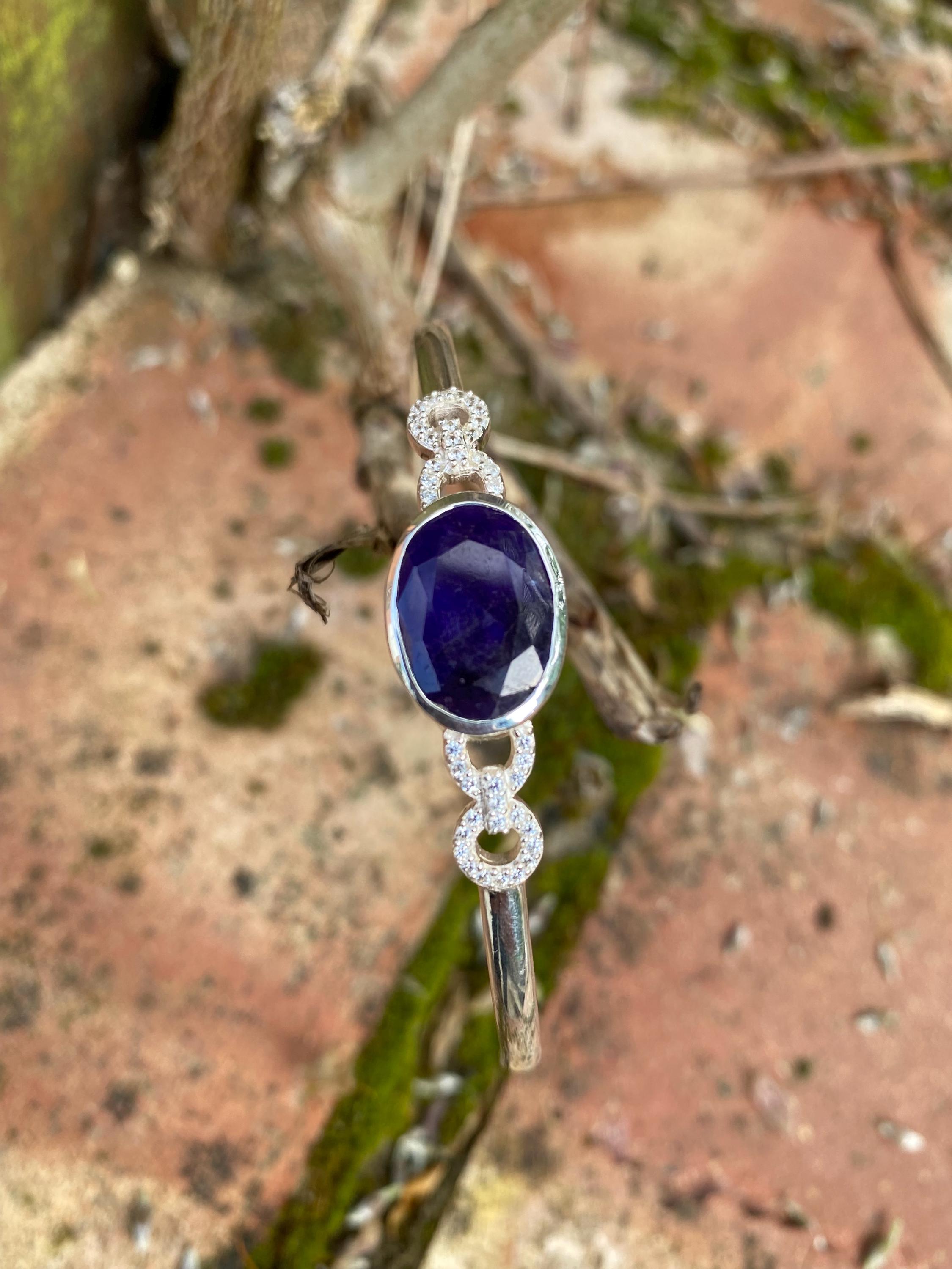 Sapphire Sterling Silver Bracelet