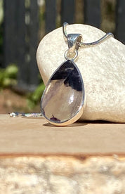 Blue John Sterling Silver Pendant
