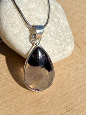 Blue John Sterling Silver Pendant