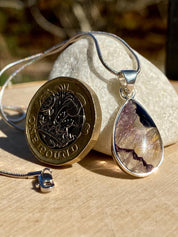 Blue John Sterling Silver Pendant