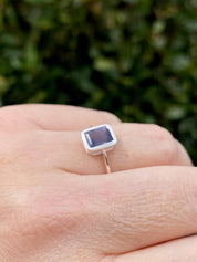 Natural Iolite, Lolite Sterling Silver Ring
