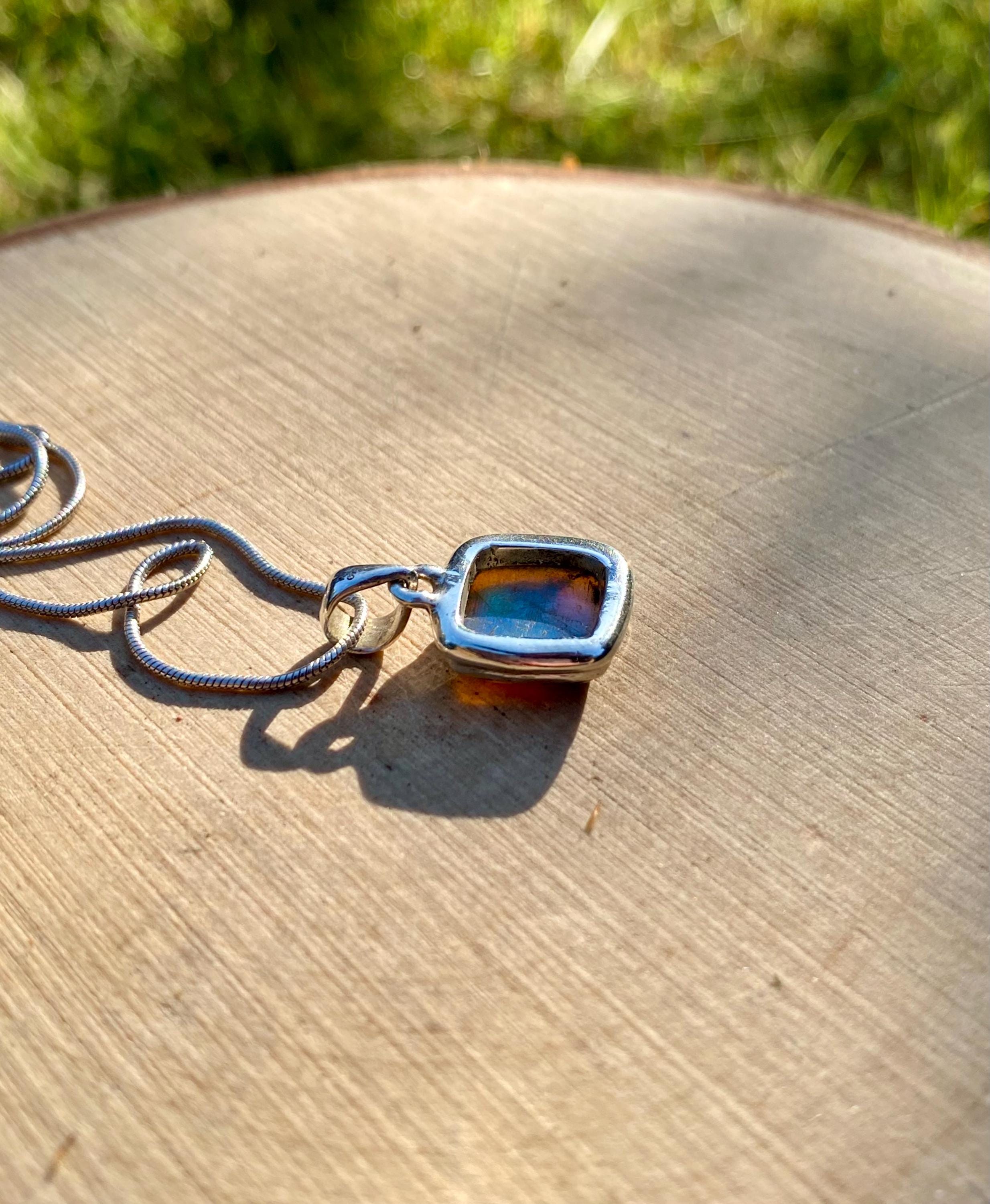 Sterling (Monarch) Opal Sterling Silver Pendant