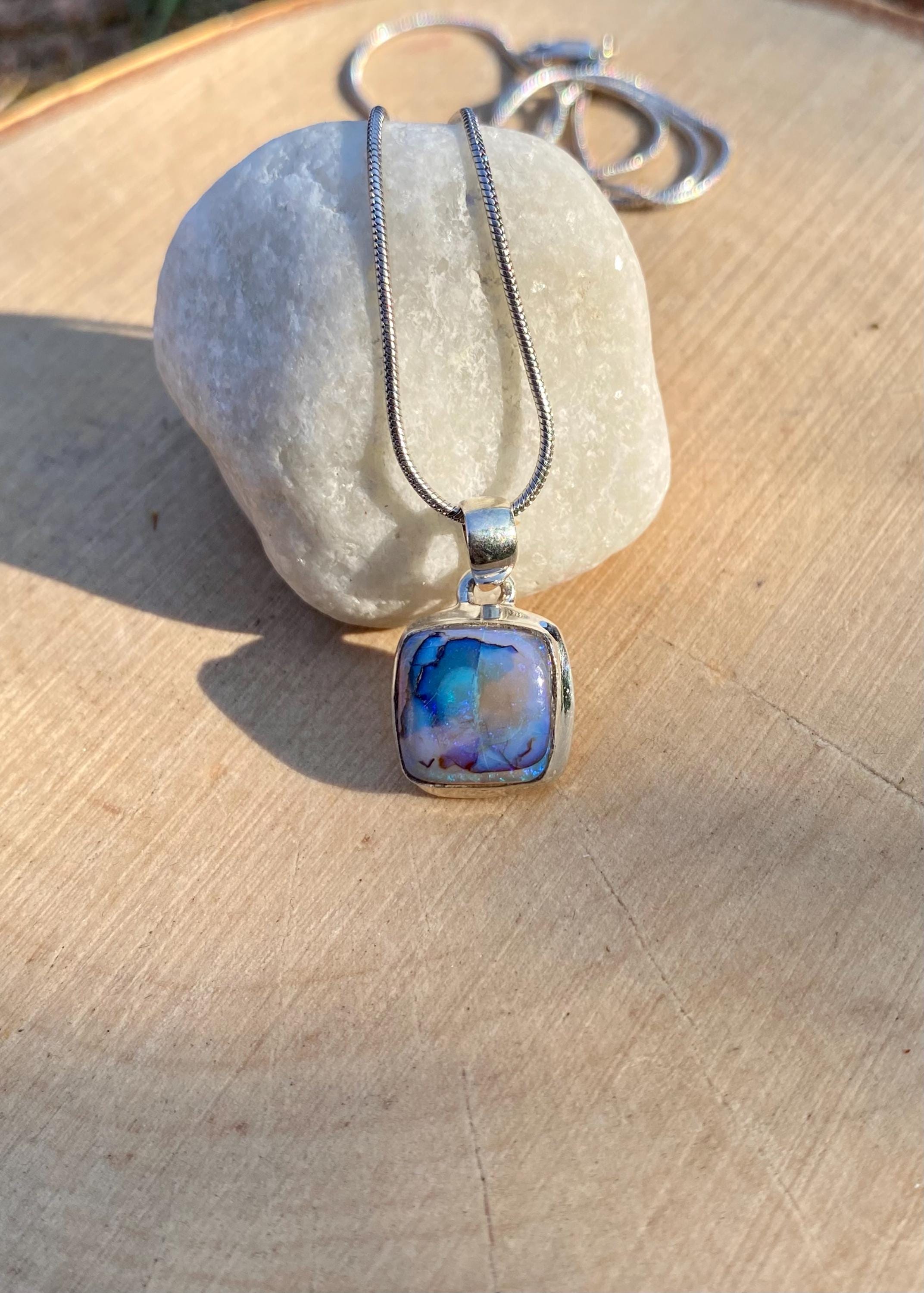 Sterling (Monarch) Opal Sterling Silver Pendant