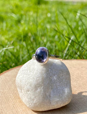 Natural Iolite, Lolite Sterling Silver Ring