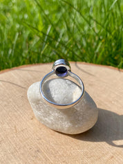 Natural Iolite, Lolite Sterling Silver Ring