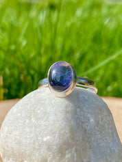 Natural Iolite, Lolite Sterling Silver Ring